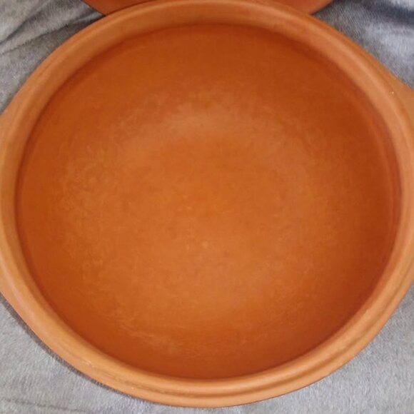 Vintage Gourmet Topf 1980 Terracotta Lidded Pot / Casserole - Vegetable Print - Picture 4 of 8